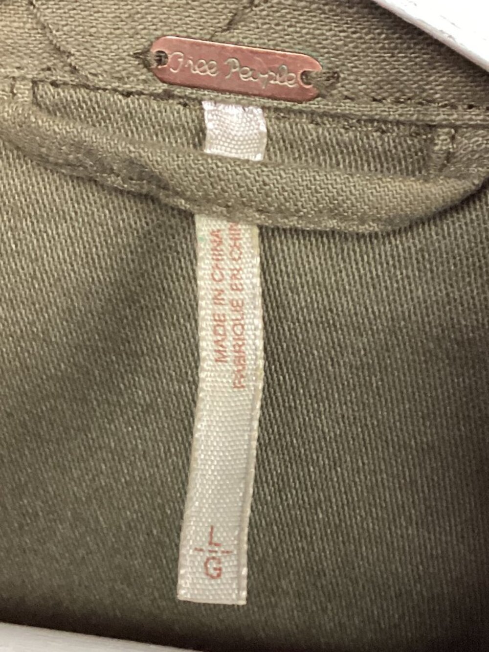 Free People Not Your Brothers Surplus Jacket Military Army‎ Cargo L - Picture 4 of 12